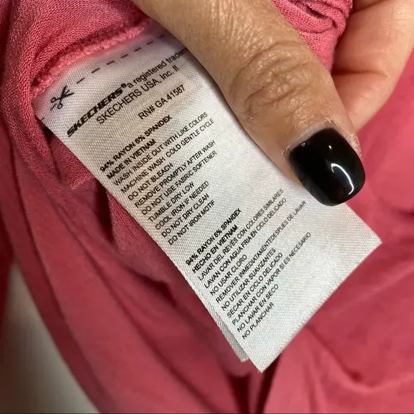 SKECHERS PERFORMANCE Women’s 3/4 Long Sleeve Backless Workout Tee Shirt XS - Picture 9 of 11